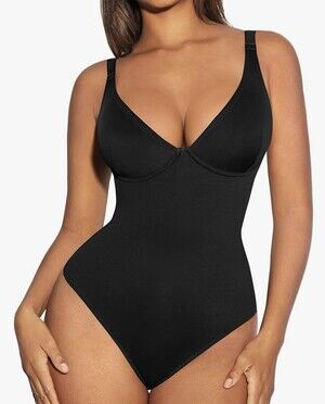 FeelinGirl Shapewear Bodysuits for Women Tummy Control Body Suits Deep V Neck Th